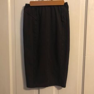Nordstrom NWT stretchy black cotton midi skirt XS